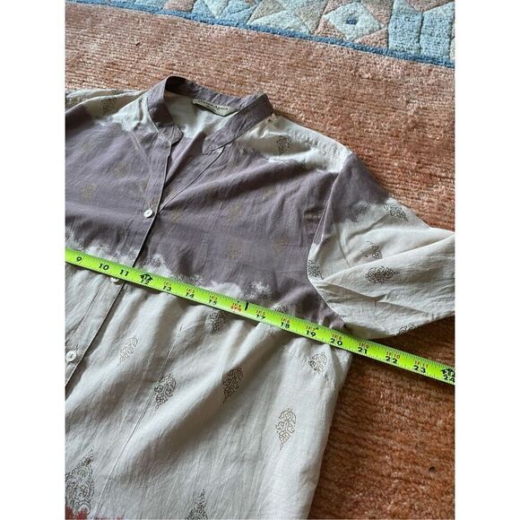 Quizz Again 100% cotton button down shirt M - Picture 3 of 7